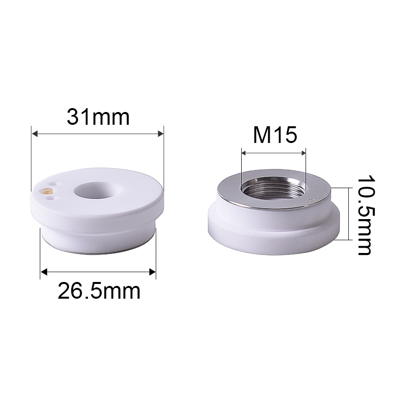 Diameter 31 M15 Fiber Laser Ceramic Rings for Precitec ProCutter 2.0 Nozzles Holder 