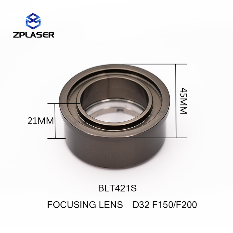 ZPLASER Collimating&Focusing Lens with Holder D32F100/D32F200 Fiber Laser Cutting Equipment Parts for BOCI BLT421S/BLT310
