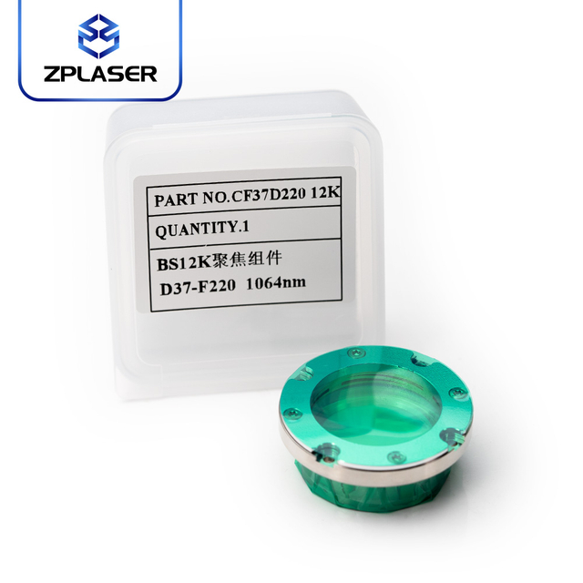 ZPLASER Focusing Lens with Holder D37F220 Fiber Laser Cutting Equipment Parts for Raytools BS12K