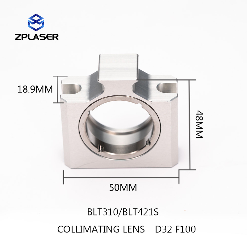 ZPLASER Collimating&Focusing Lens with Holder D32F100/D32F200 Fiber Laser Cutting Equipment Parts for BOCI BLT421S/BLT310