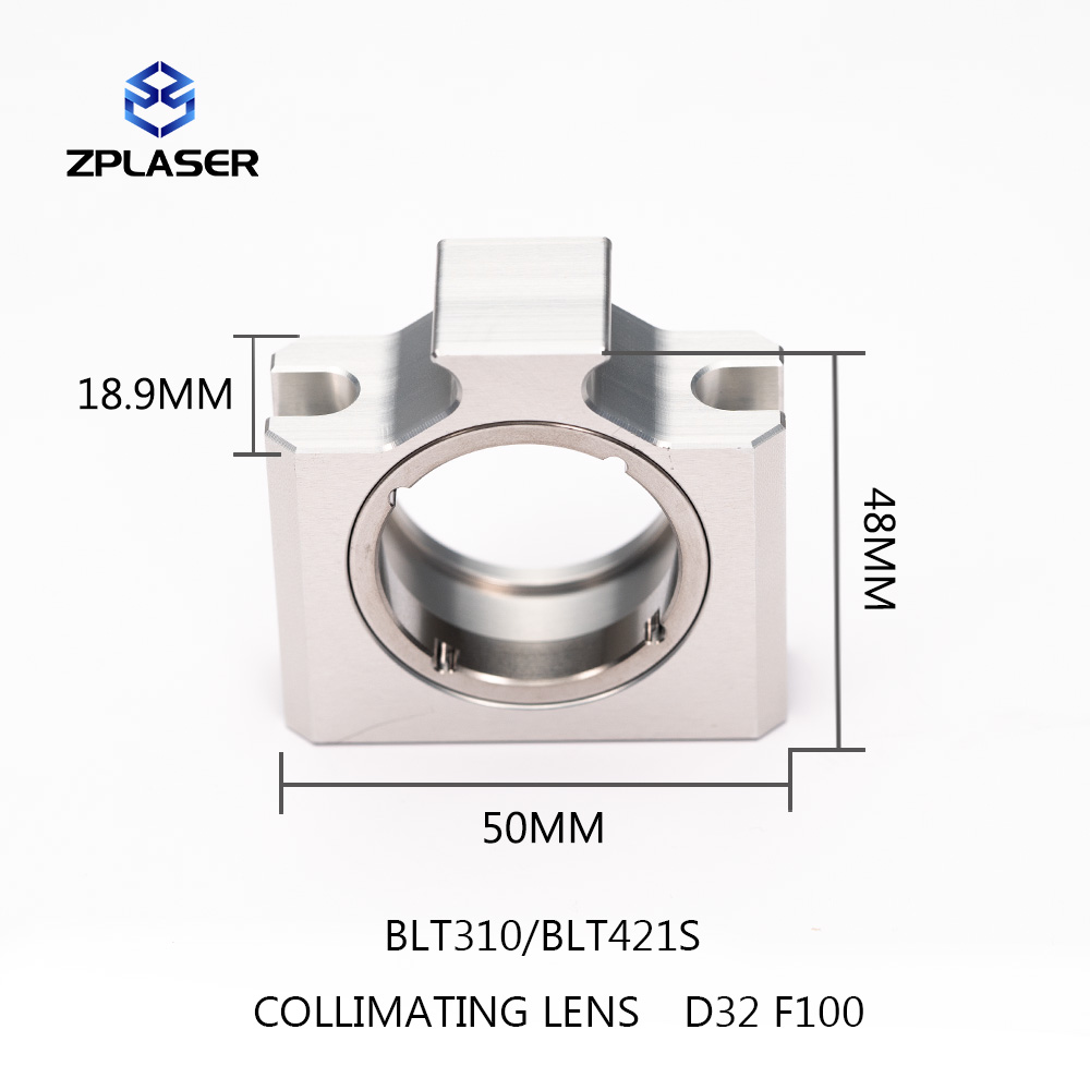 ZPLASER Collimating&Focusing Lens with Holder D32F100/D32F200 Fiber Laser Cutting Equipment Parts for BOCI BLT421S/BLT310